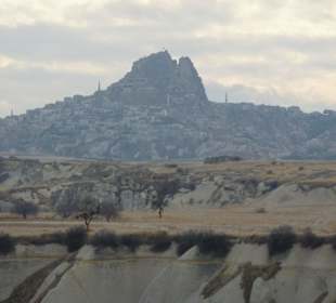 Das Liebestal mit Uchisar im Hintergrund