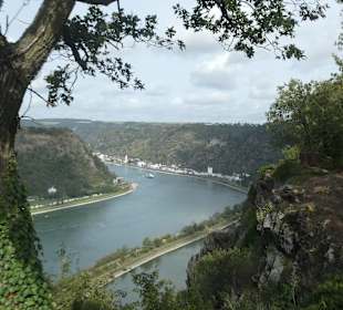 Ausblick vom Loreley-Felsen (Loreley-Plateau)