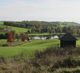 Blick über die herrliche Landschaft und Golfplatz