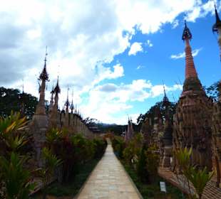 Die meisten Pagoden im Shan-Stil