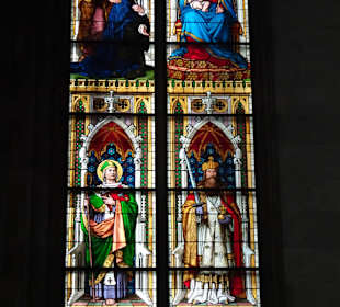 Die Fenster des Langschiffes im Kölner Dom