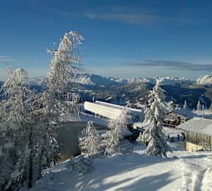 Blick auf die Flying Mozart Bergstation