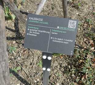 Kräuter Hinweistafel