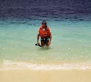 Nach dem 1. Tauchgang (herrlich!)