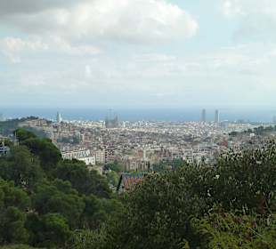 Barcelona вид с горы Тибидабо