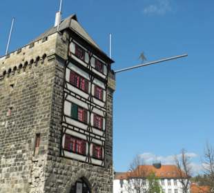 Schelztorturm mit dem Seiltänzer