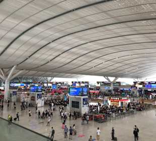 Wartebereich im Bahnhof