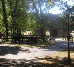 Der Stall bei der Historic Grassmere Farm