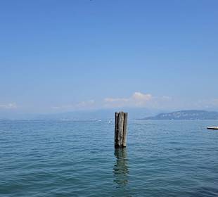 Aussic ht von der Pizzeria über den Gardasee