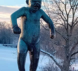 Der Figurenpark im Schnee