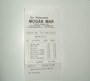 Unser Verzehrbeleg !