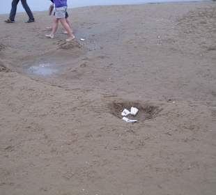 Direkt vor unseren Liegen