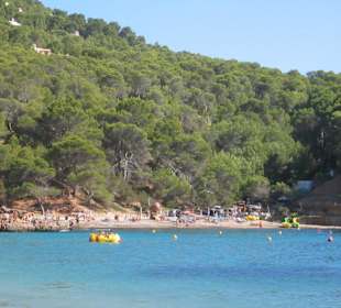 Blick auf Cala Salada von Cala Saladeta