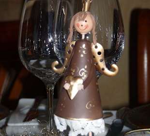 Engelsgleiche Deko auf den Tischen