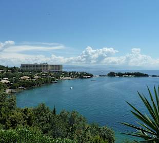 Blick auf das 5 Sterne Hotel