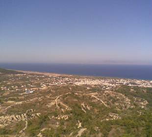 Ausblick vom Berg Filerimos (begehbares Kreuz)