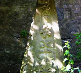 Durch Regen geschützt