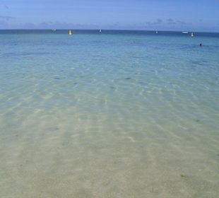 Tolles Meer vom Strand in Trou aux biches