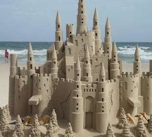 Endergebnis vom Sandburgenbauenwettbewerb