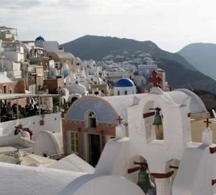 Über den Dächern von Oia