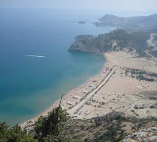 Tsambika Beach von oben