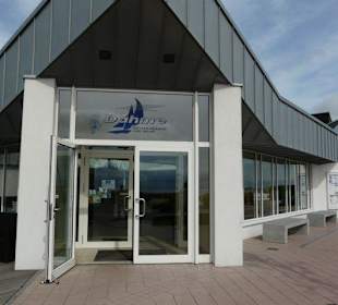 Shops and Restaurants at Sea Front in Dahme