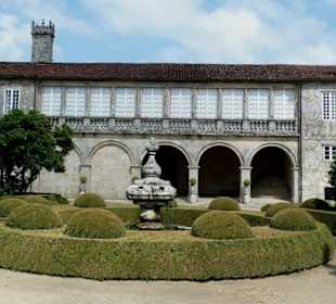 Kurz nach dem Eingang des Pazo de Oca