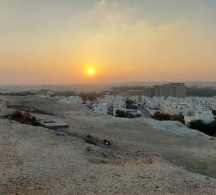 Riffa bei Sonnenuntergang