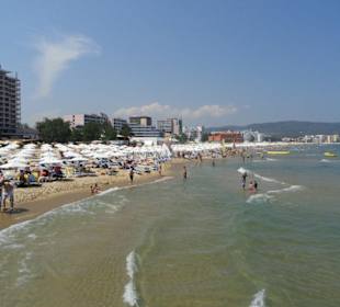 Słoneczny Brzeg, centrum plaża