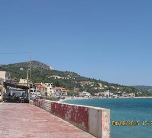 Promenade von Kymi Hafen
