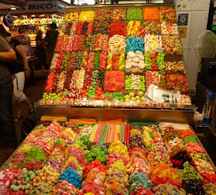 Stand in der Markthalle