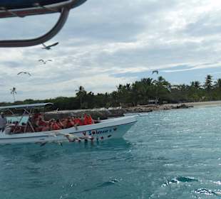 Mit dem Speedboot nach Saona