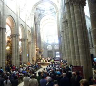 Misa de pascua en la catedral de santiago