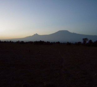 Sonnenaufgang beim Kilimanjaro