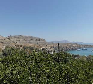 Lindos. Blick zum Strand