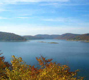 Blick über den Edersee