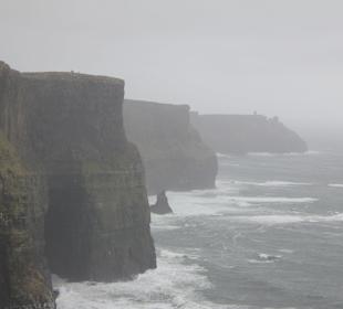 Blick von den Cliffs, leider diesiges Wetter (2)