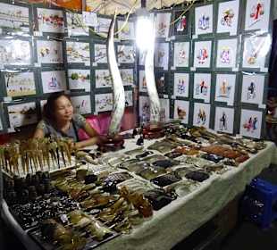 Auf dem Night Markt in Hanoi unterwegs
