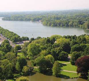 Maschsee von der Rathauskuppel gesehen