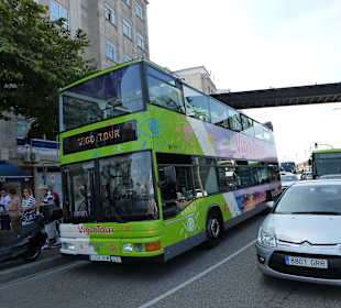 Der Bus für die Rundfahrt