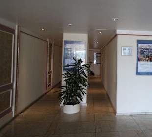 Innenausstattung des Cafes Über den Wolken