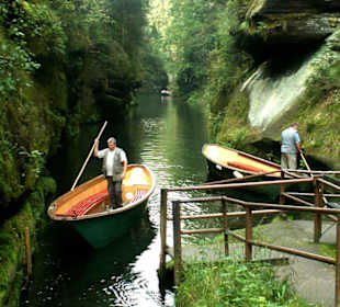 Obere Anlegestelle in der Stillen Klamm