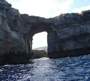Das blaue Fenster vom Boot aus