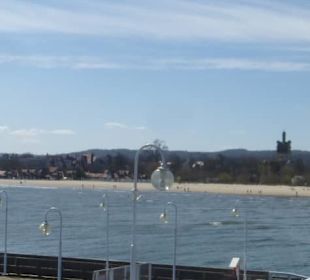 Blick vom Restaurant Meridian Molo in Sopot