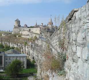 Вид на Каменец-Подольскую крепость