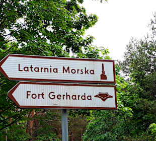 Weg zum Leuchturm und zum Fort
