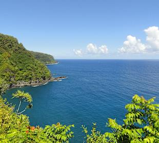 Straße n. Hana - traumhafter Blick auf den Pazifik