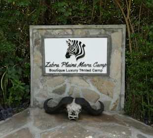 Eingang Zebra Plains Camp