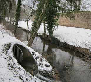 Altstadt Wissembourg im Winter