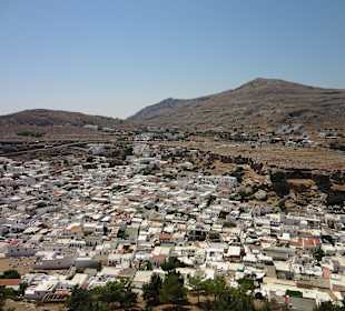 Blick nach Lindos